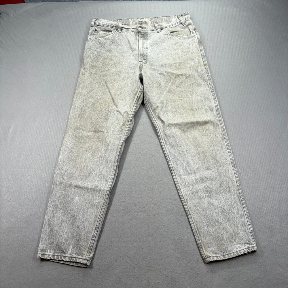 Levi's 550 Relaxed Fit Jeans Mens 36x30 Grey Acid Wash Vintage Made in USA